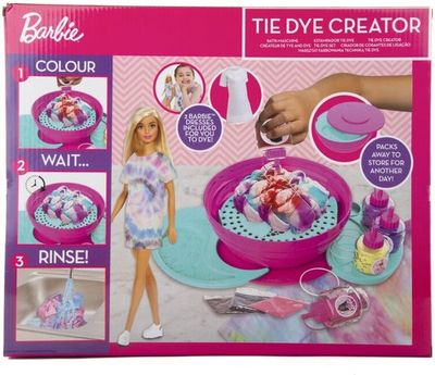 👗 Barbie Tie Dye Machine met Pop – Creatieve Fashion Speelset
