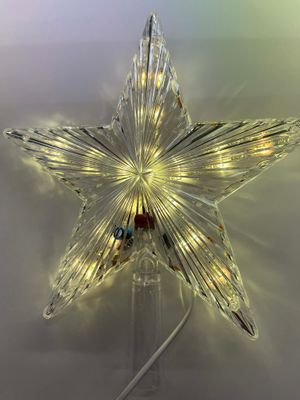🎄 Christmas Tree Topper Star – 30 LED – Battery Operated