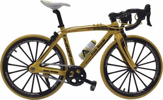 🚴‍♂️ Racefiets Geel – Sportief Speelgoed Racefiets voor Kinderen ✨