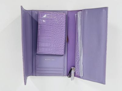👛Ted Baker Travelz Wallet – Lila | Luxe Reisportemonnee 23 cm ✈️💜✨