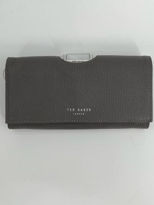 👛Ted Baker Leather Wallet Gray – 19 cm | Stylish &amp; Timeless Men’s 🖤✨
