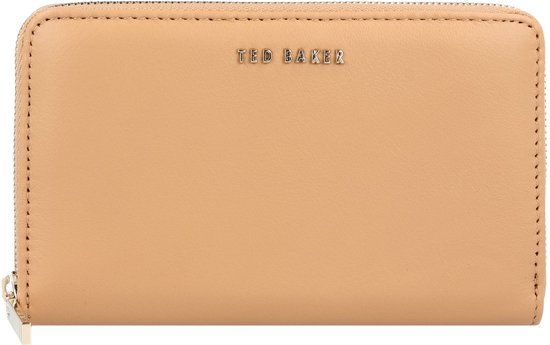 Ted Baker ritsportemonnee dames bruin leer Garceta 16 cm