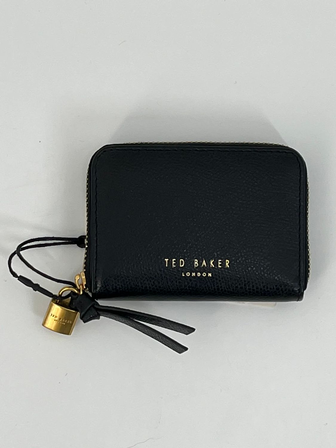 Ted Baker Wesmin padlock small lederen kaarthouder