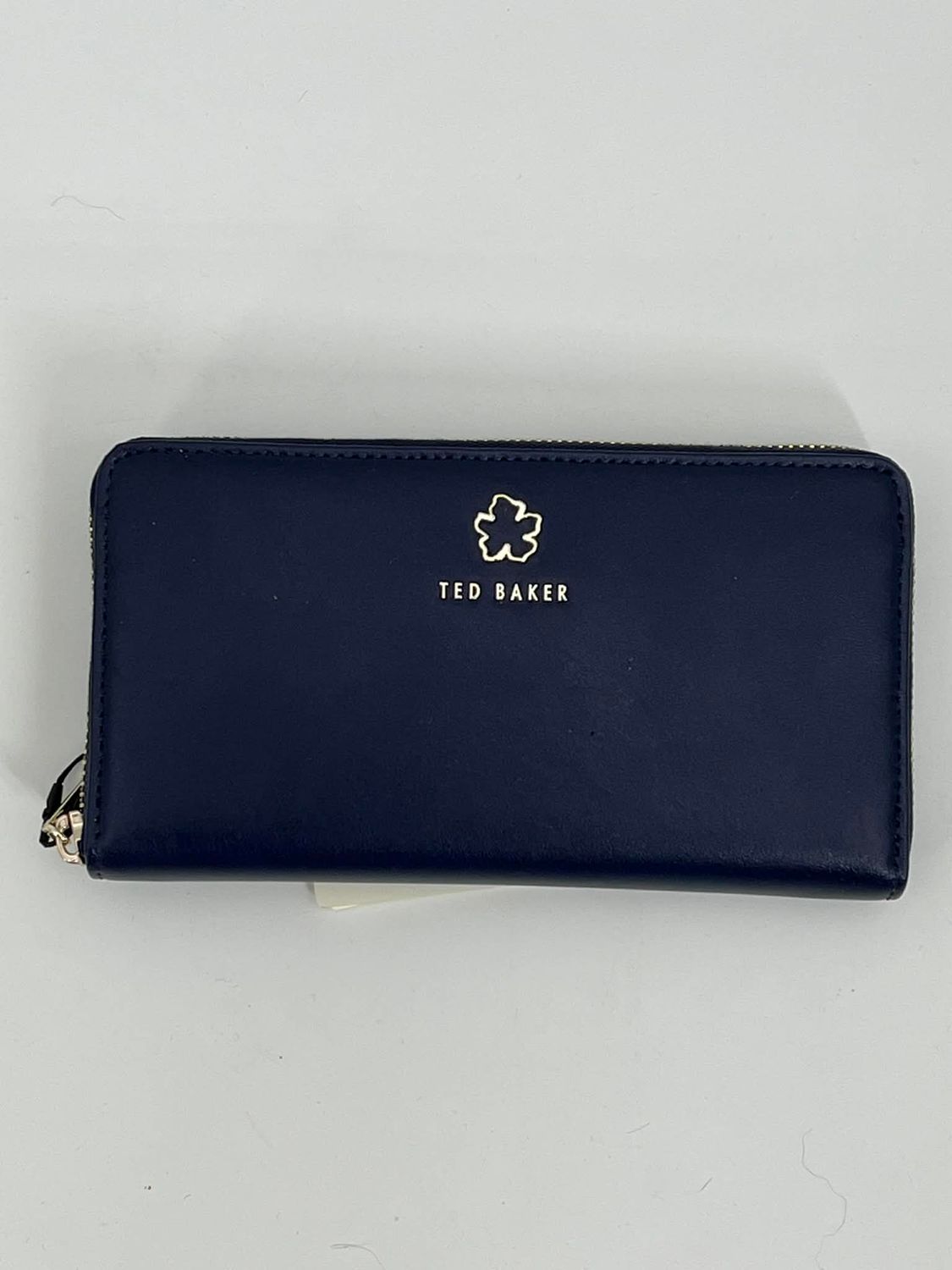 Ted Baker Jorjana flower eylet blauw 19 cm portemonnee leer