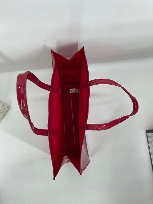 👜 Ted Baker Abbycon Grote Icon Shopper – Levendig Rood PVC | Stijlvol &amp; Ruim ❤️✨