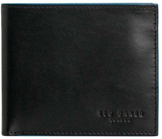 Ted Baker Leren Portemonne Halfan Jet-Black colour Internal Bifold Wallet