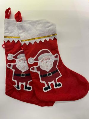 🎄 Decorative Christmas Stocking Hanging – Red/White Holiday Decor ✨🧦