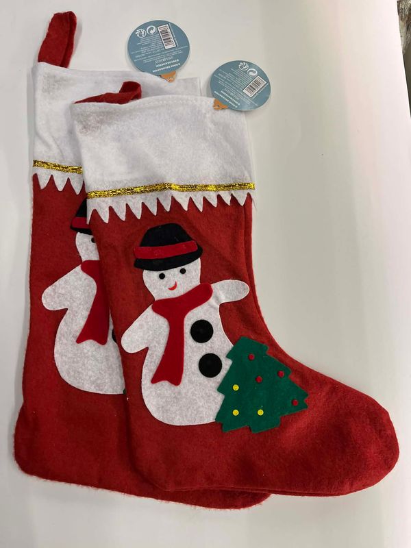 🎄 Decorative Christmas Stocking Hanging – Red/White Holiday Decor ✨🧦