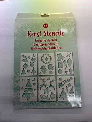 Kerststencils  7,5 X 10 Cm Wit