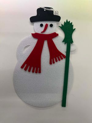 ❄️ Felt Snowman Decoration – Cute Christmas Hanging Decor 30 x 18 cm ☃️✨
