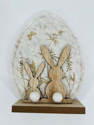 🐣🥚 Easter decoration Easter egg with 2 bunnies