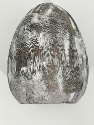 🐣 Wooden Easter Egg Decoration – Rustic Easter Decor 14 cm