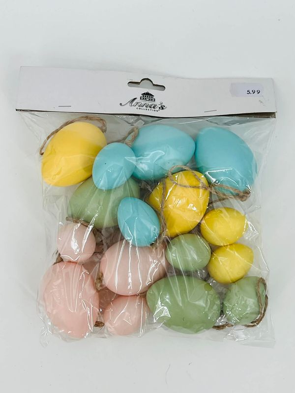🐣 Colored Easter Eggs – Cheerful Easter Decoration Set of 16
