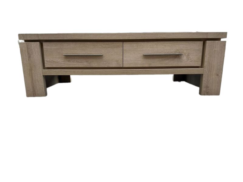 Beautiful wooden coffee table wood with 2 drawers