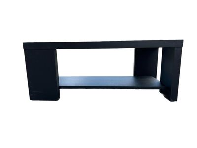 Black wooden coffee table