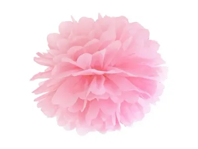 🌸 Pink Tulle Pom Pom – Ø 20 cm | Reusable Party Decoration ✨