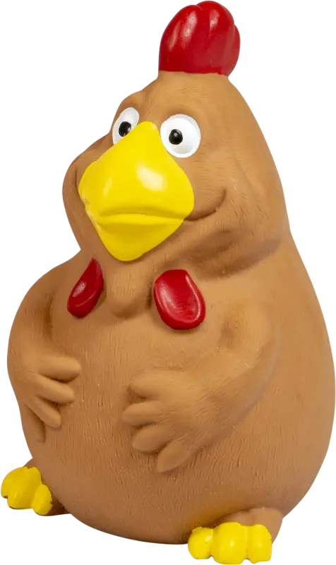 Hondenspeelgoed latex 19 cm met pieper Animal Boulevard kip