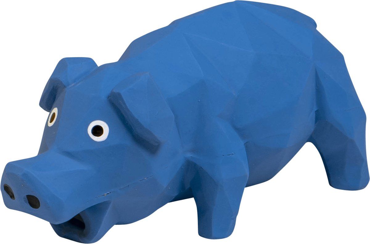 Hondenspeelgoed latex 19 cm met pieper Animal Boulevard varken