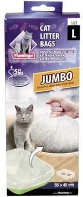 🐱 Flamingo cat litter bags 55 x 45 cm