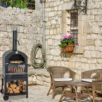 🍕🔥 MaxxGarden pizza oven buiten houtgestookt