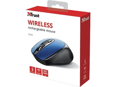 🖱️ Trust Zaya Rechargeable Wireless Mouse - Blue