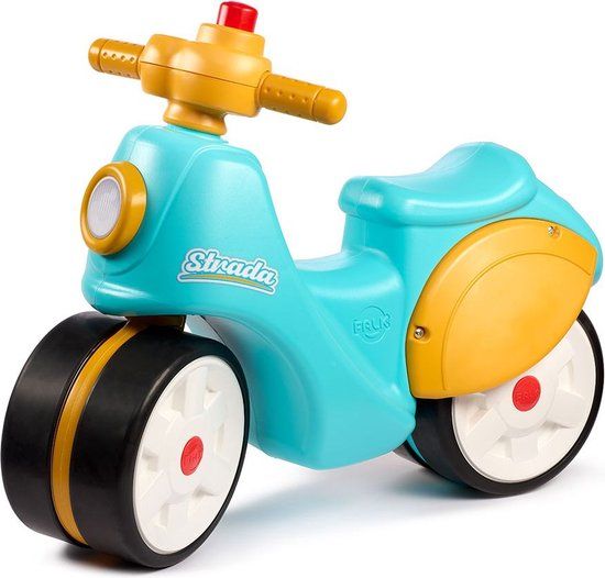 🚀 Falk Loopmotor Strada Blauw – 1-3 jaar | Eerste Scooter Avonturen ✨