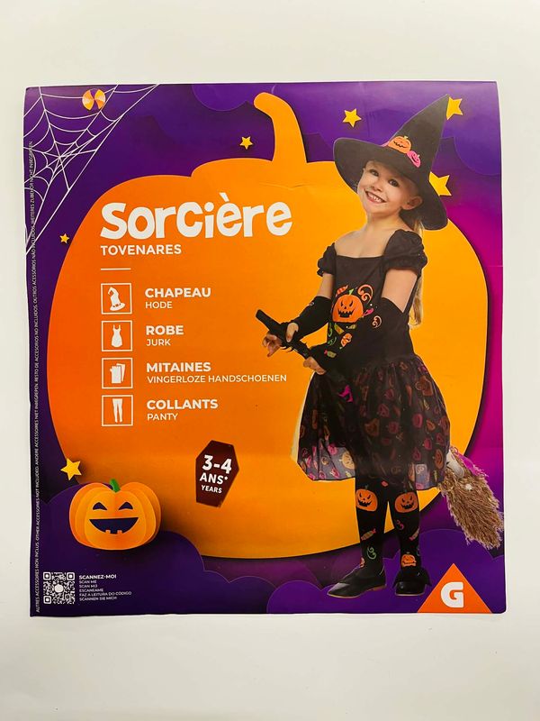 🎃 Heksenkostuum voor Kinderen – Jurk &amp; Heksenhoed