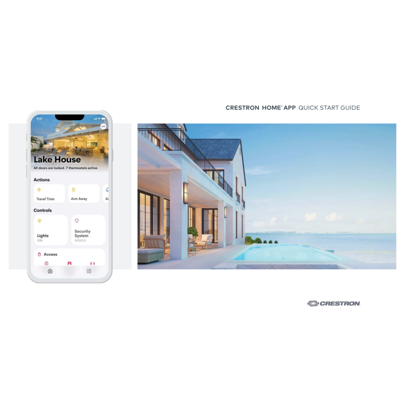 Crestron Home OS Quick Start Guide 2024