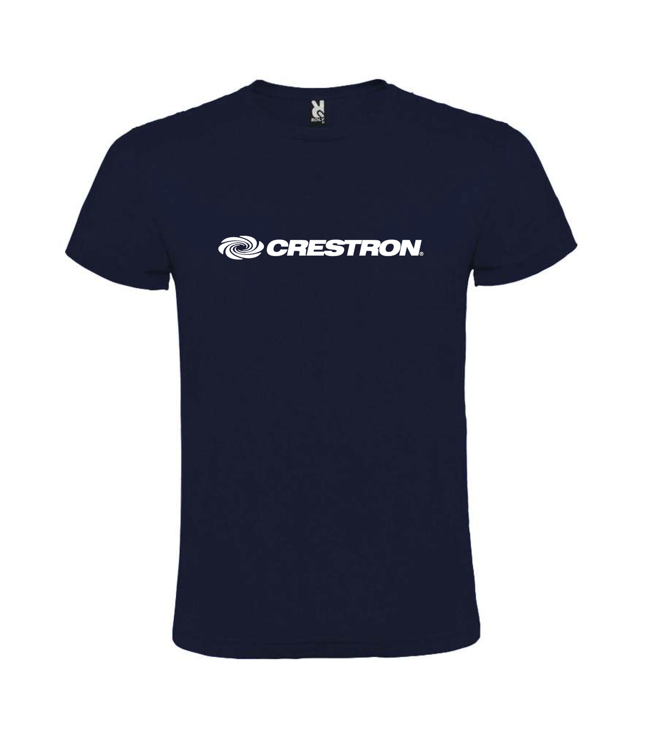Unisex Crestron t-shirt Navy Blue (order one size up)
