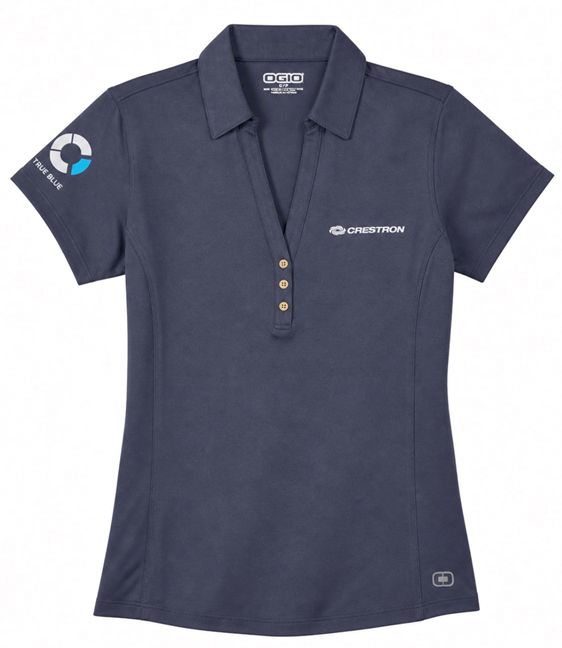 Woman Crestron ISE polo shirt