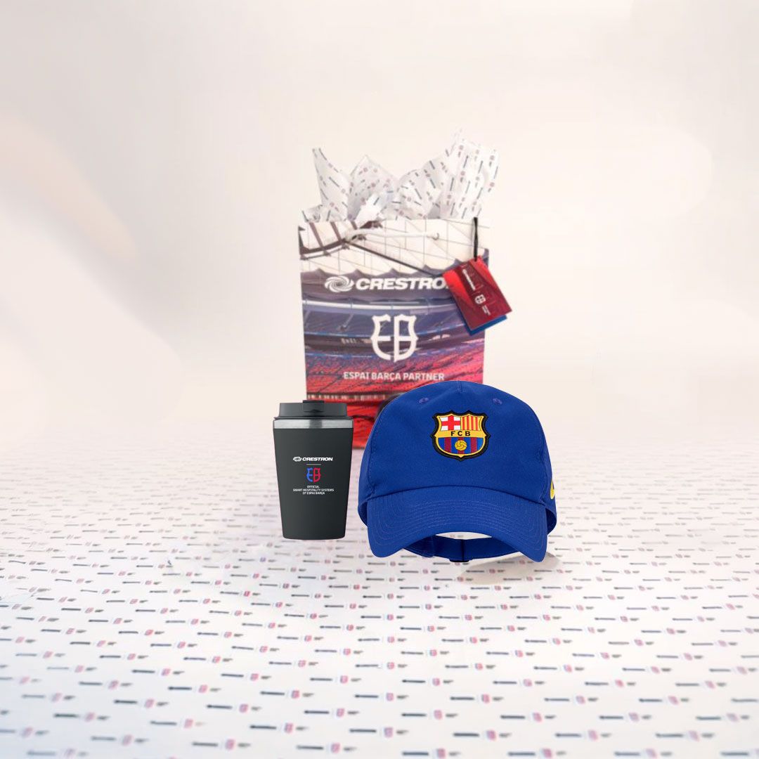 Gift packaging Kit with Barça Cap,  Espai Ceramic Cup (00090-D + 00100-D + 00103-D)