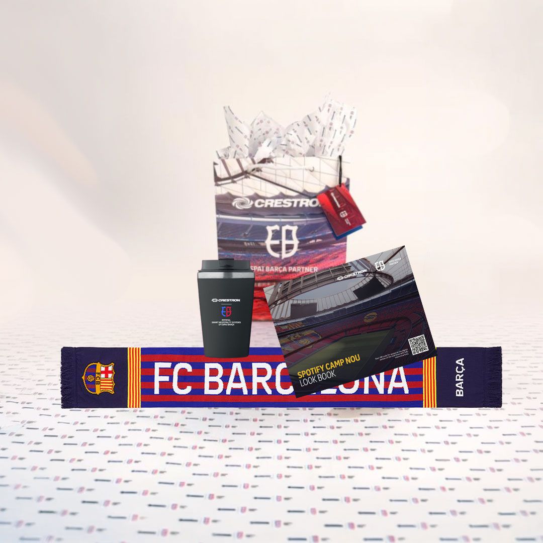 Gift packaging Kit with Barça Scarf,  Espai Ceramic Cup &amp; Espai Lookbook (00088-D + 00100-D + 00086-D + 00103-D)