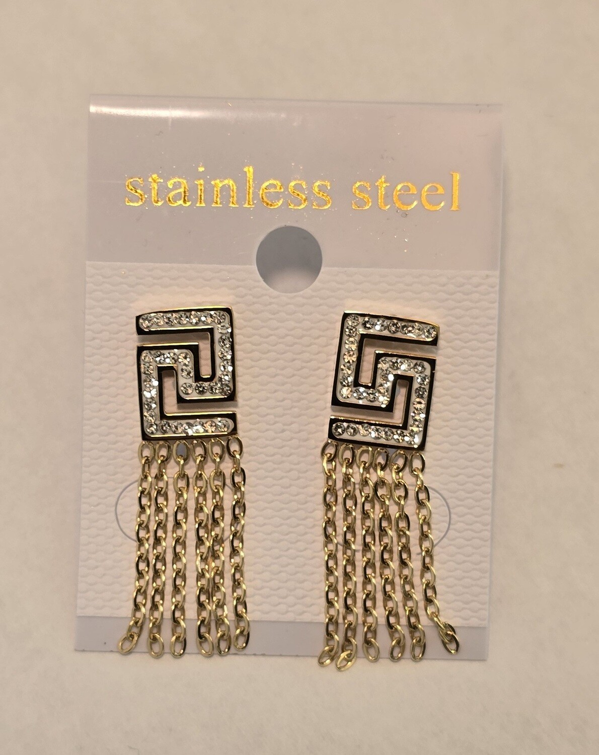 Oorbellen met Versace Motief en Slingers