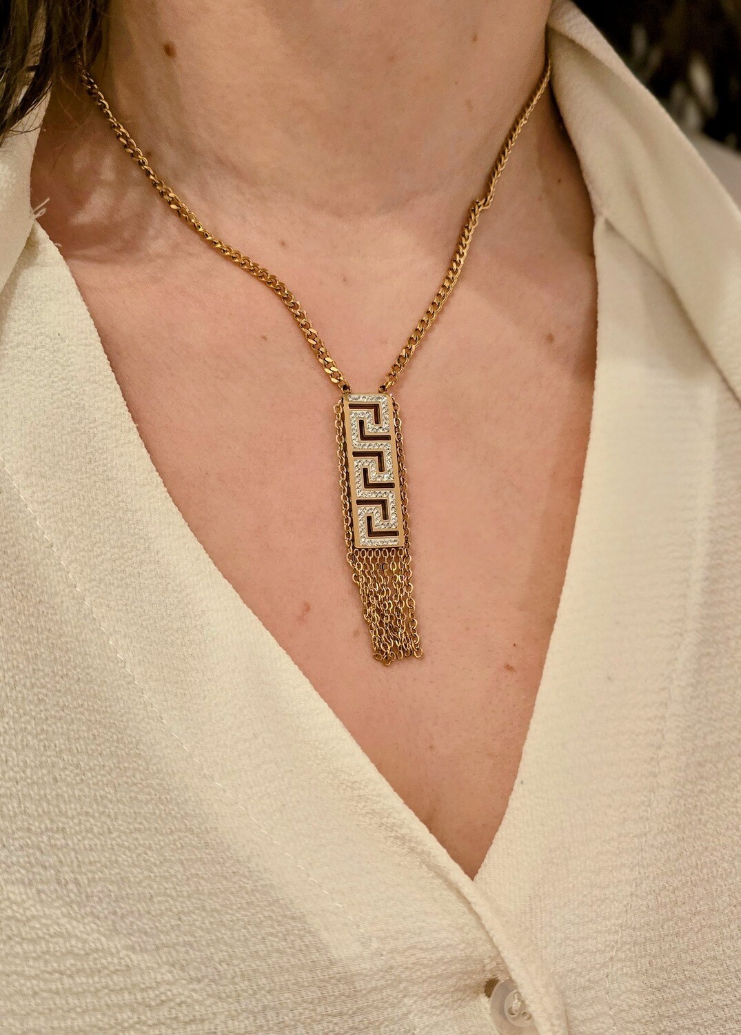 Halsketting Versace Met Slingers