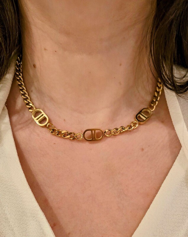 Halsketting Christian Dior Embleem