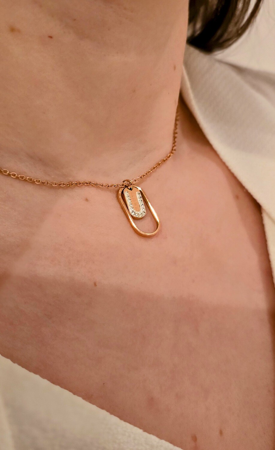 Fijne Halsketting met Ovale Vorm