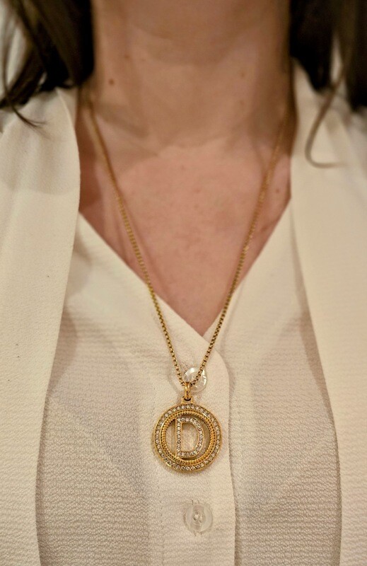 Fijne Halsketting met de Letter D