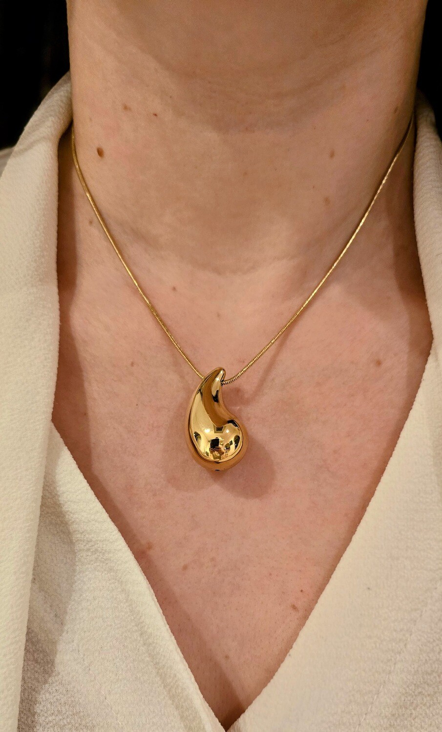 Fijne Halsketting met Yin Yang Vorm