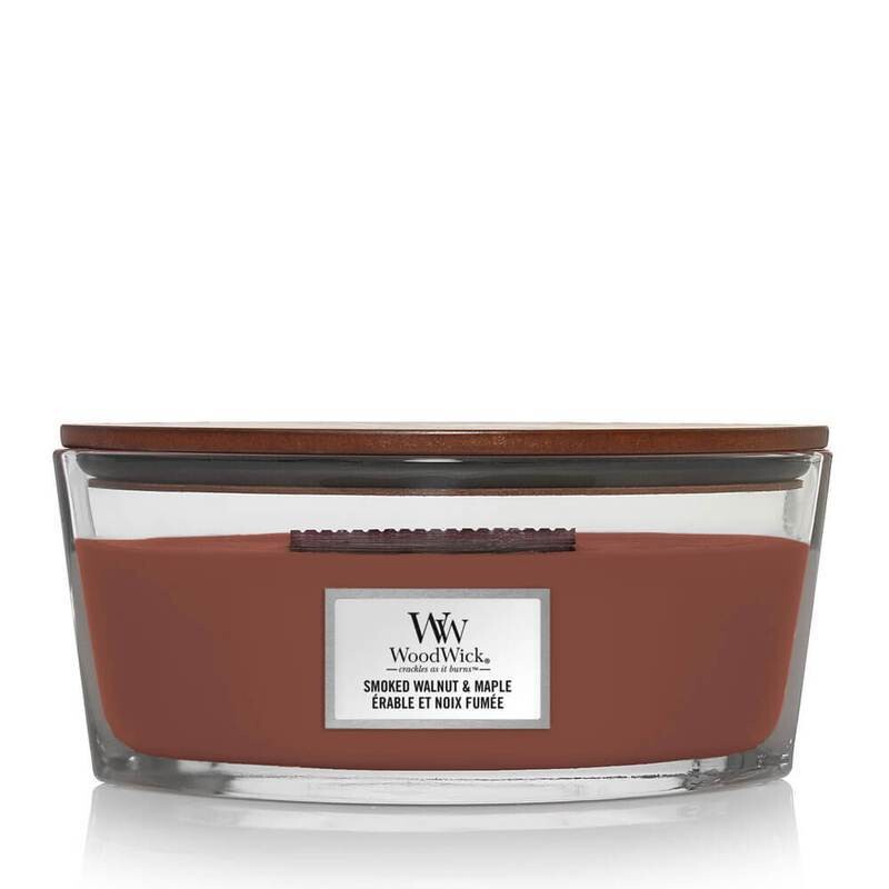 Woodwick kaars Smoked Walnut & Maple Woodwick kaars Smoked Walnut & Maple