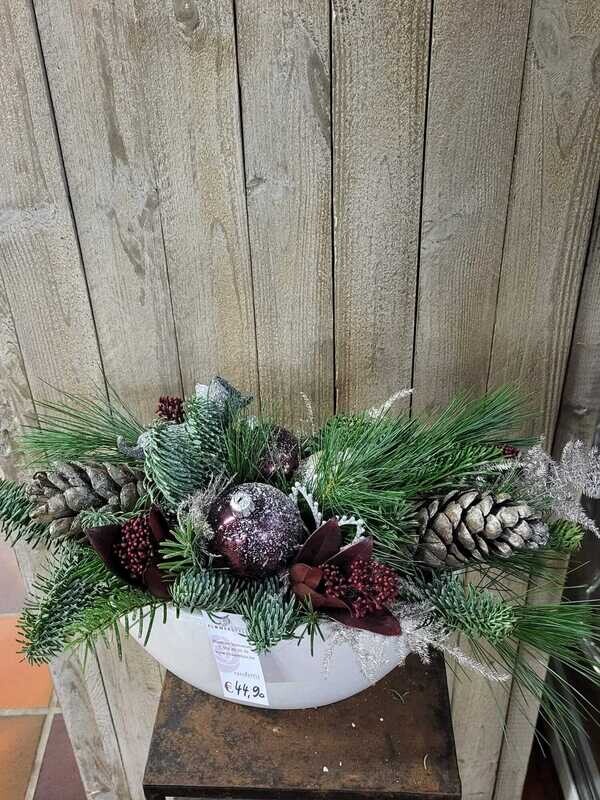 Kerstbloemstuk Frozen