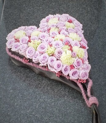 Rouwarrangementen > Hartvorm