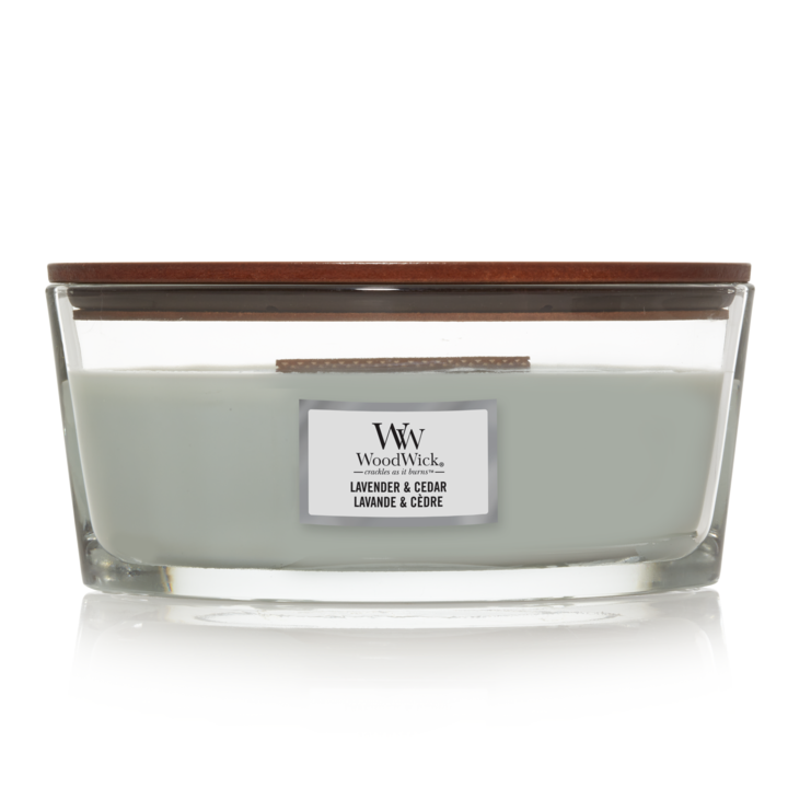 Woodwick kaars Lavender & Cedar Woodwick kaars Lavender & Cedar