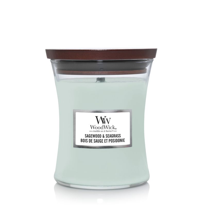 WoodWick kaars Sagewood & Seagrass WoodWick kaars Sagewood & Seagrass