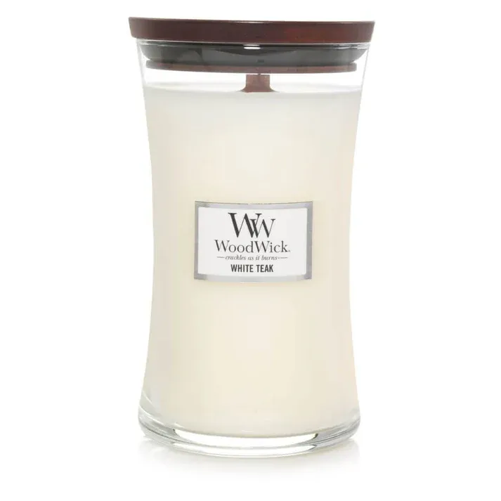 Woodwick kaars White Teak Woodwick kaars White Teak