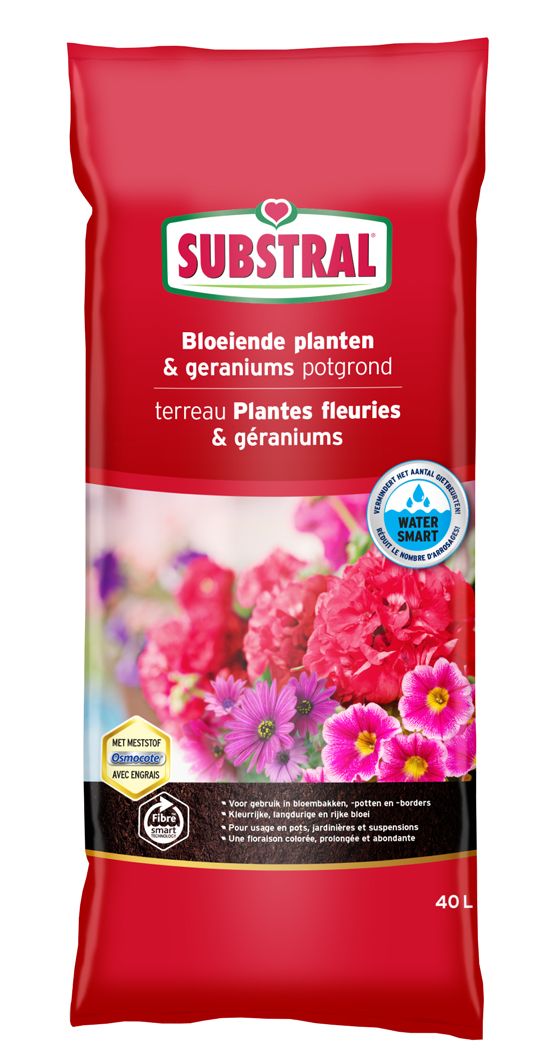 Substral potgrond Bloeiende planten en Geraniums 40l