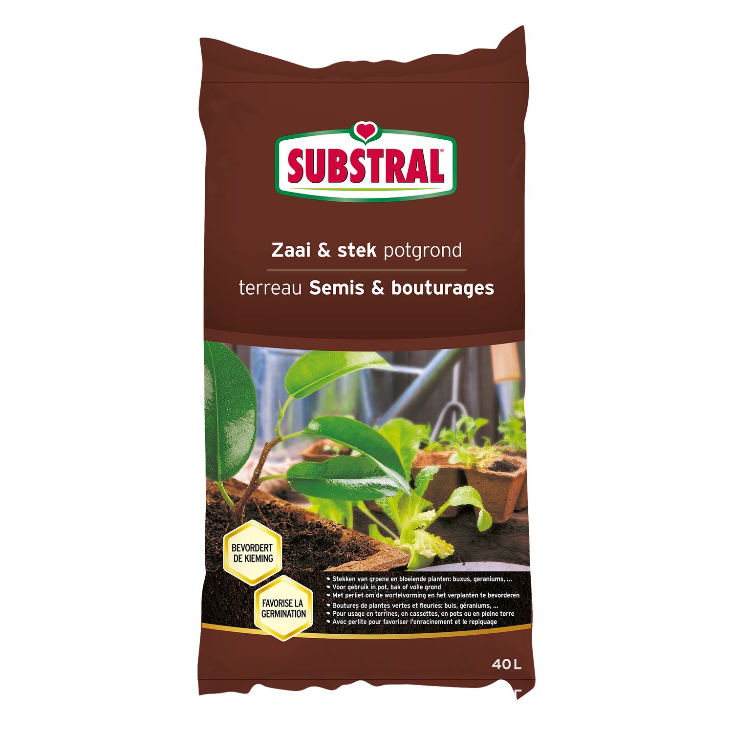 Substral zaai- en stek potgrond 40l