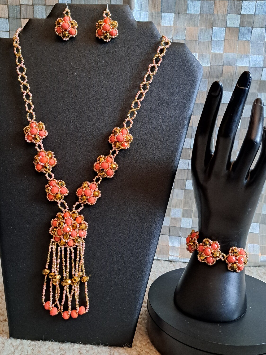 SET KRISTAL 7 BLOEMEN