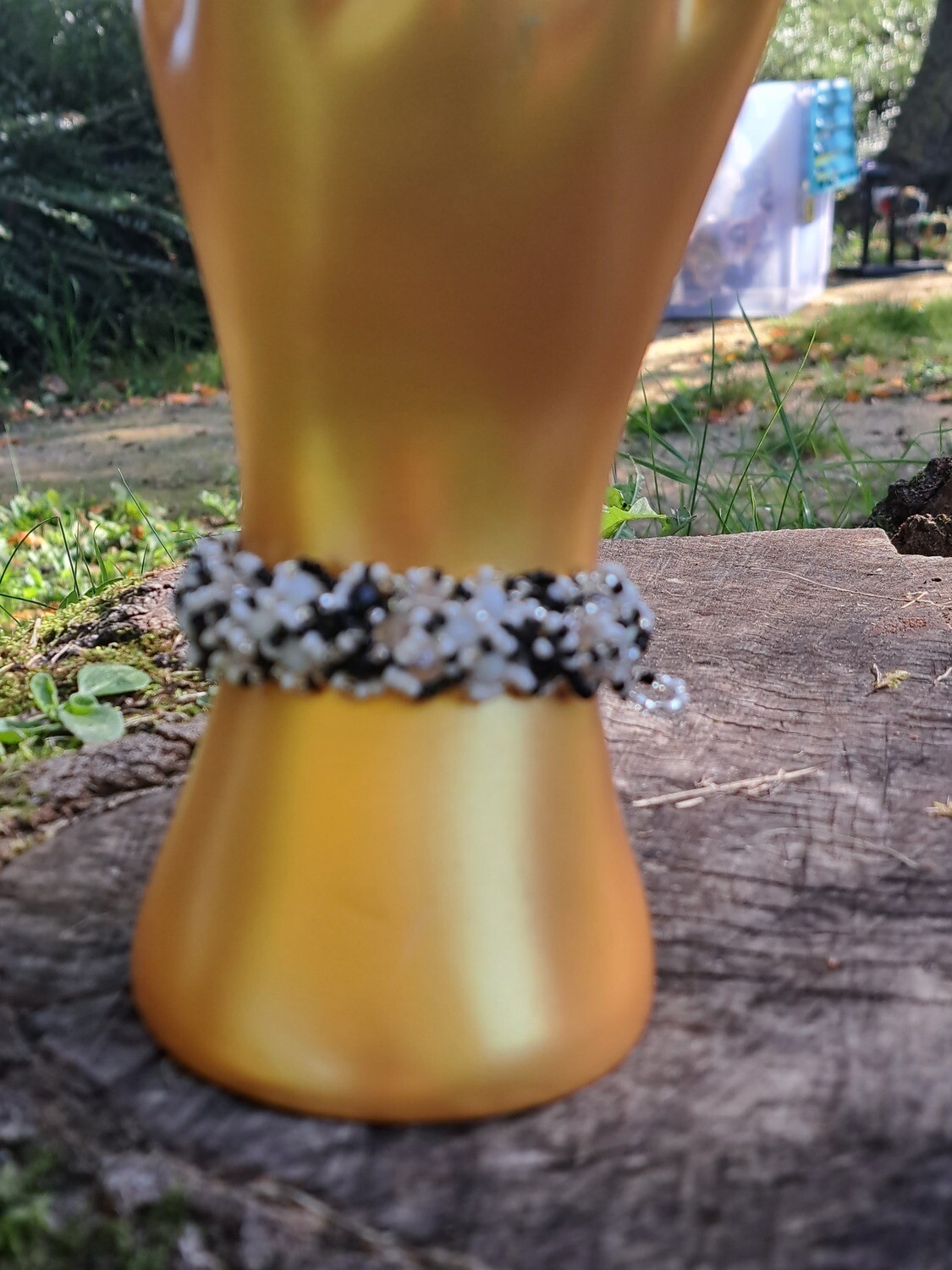Gevlochten Kristallen Armband