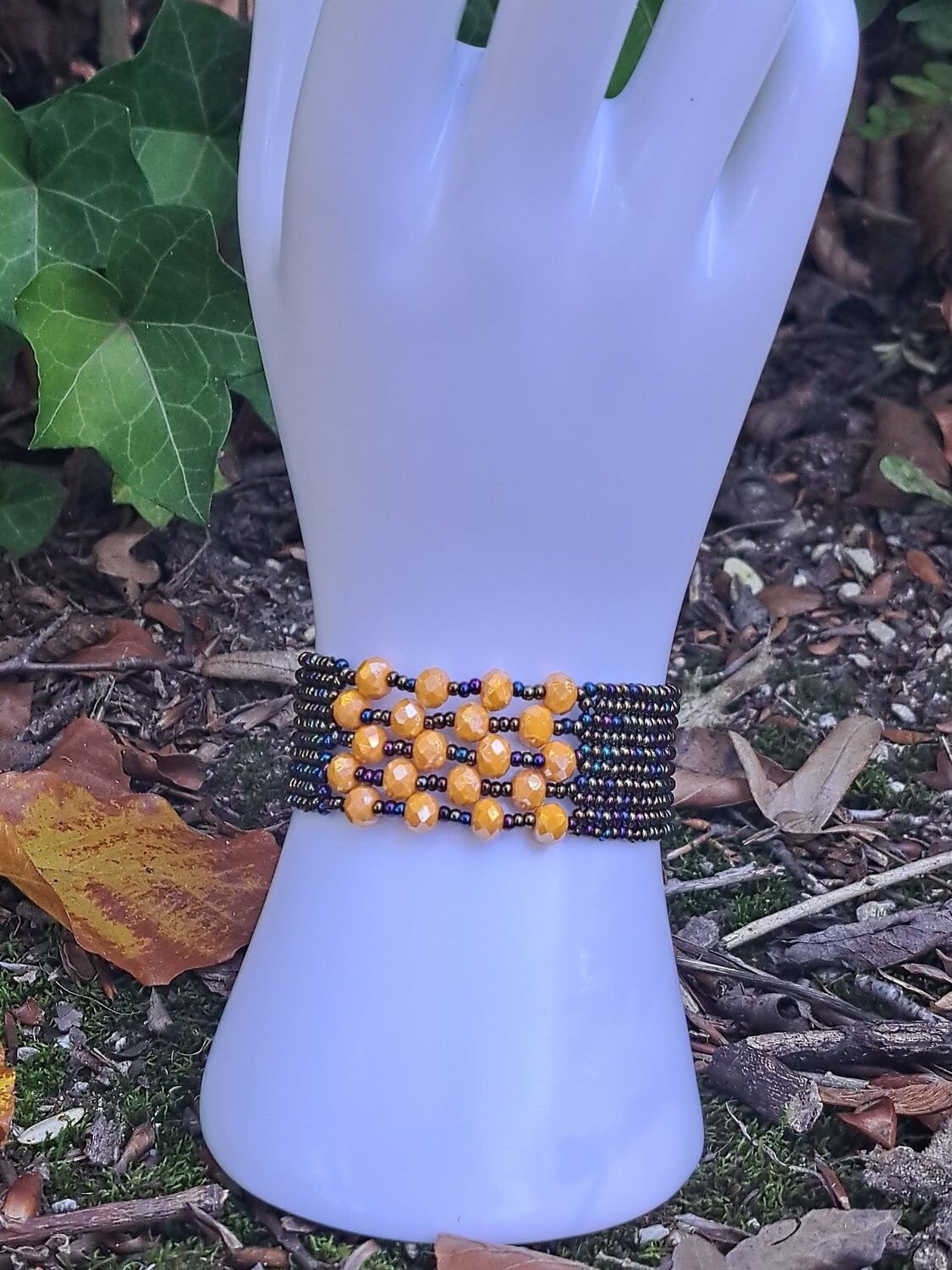 Geweven Kristallen Armband.