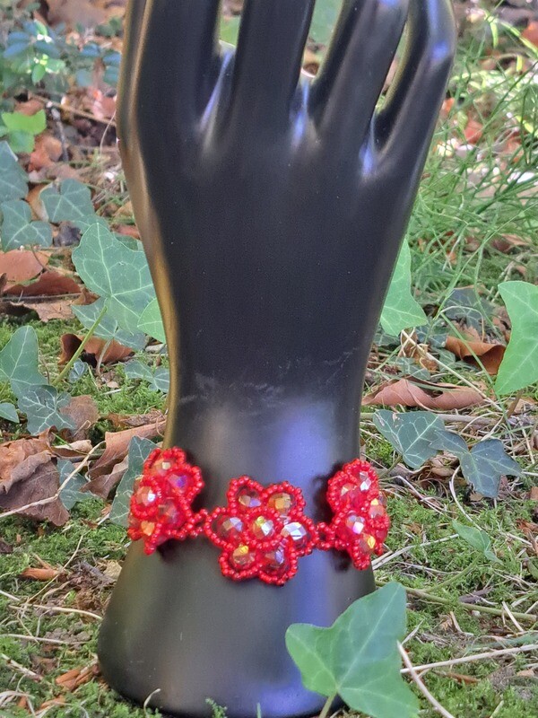 Kristallen Armband 3 Bloemen